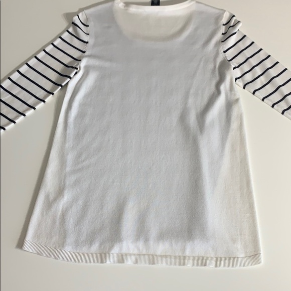 WHBM Black & White Contrast Top Mix print shirt xs women’s shirt - Picture 4 of 5